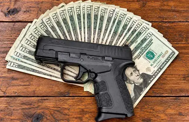 Pawn loans at Twin Cities Gun & Pawn — gun and cash
