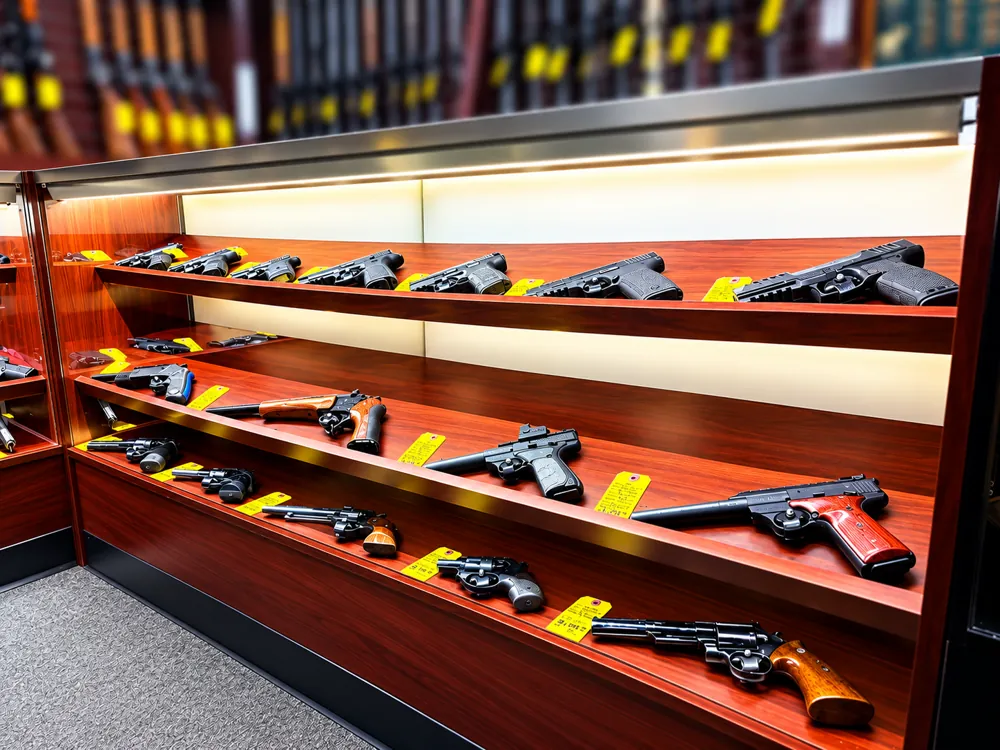 Revolver showcase display