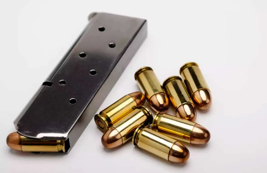 Pistol magazine with 9mm rounds at Twin Cities Gun & Pawn