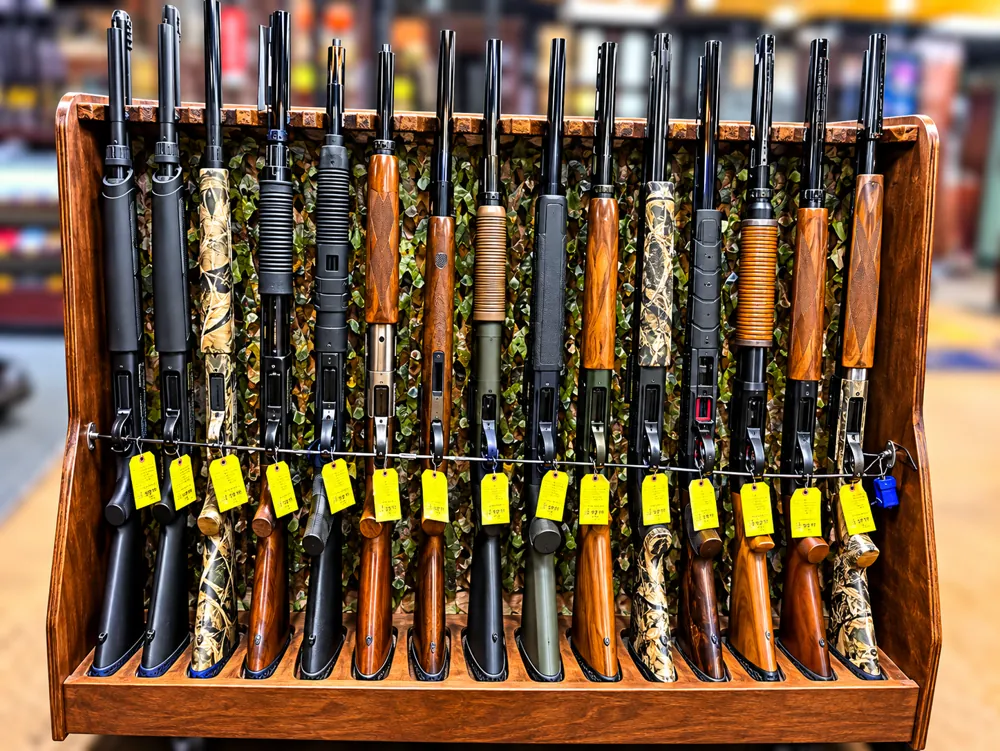 Rack of shotguns